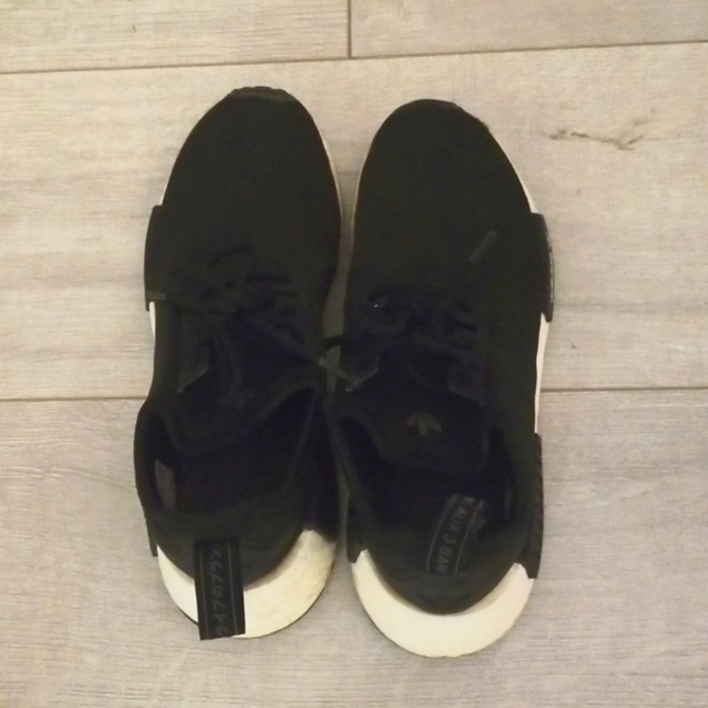 Adidas La Marque Aux 3 Bande NMD Black Sneaker Size 6